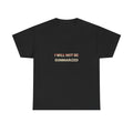 Funny AI T-Shirt | I Will Not Be Summarized | Distressed Red Strike-Through Gift